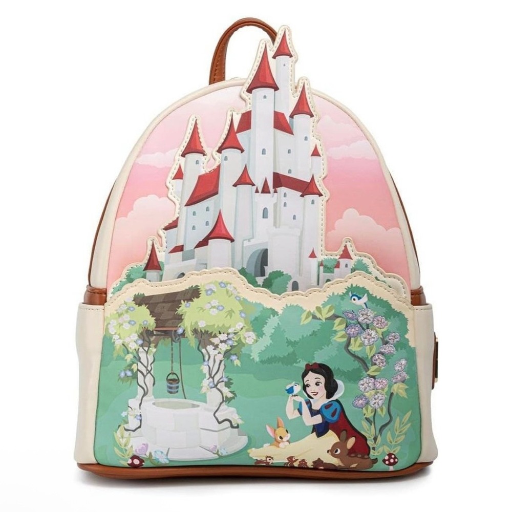 Disney Loungefly Snow White Castle Series Mini Backpack NWT
